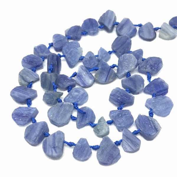 100% Natural kyanite Bead Rough, Unpolished Blue Kynite Rough ForJewerly Making, 8.5x7.3 to 12x10mm Nuggets Bead Raw (#1138)