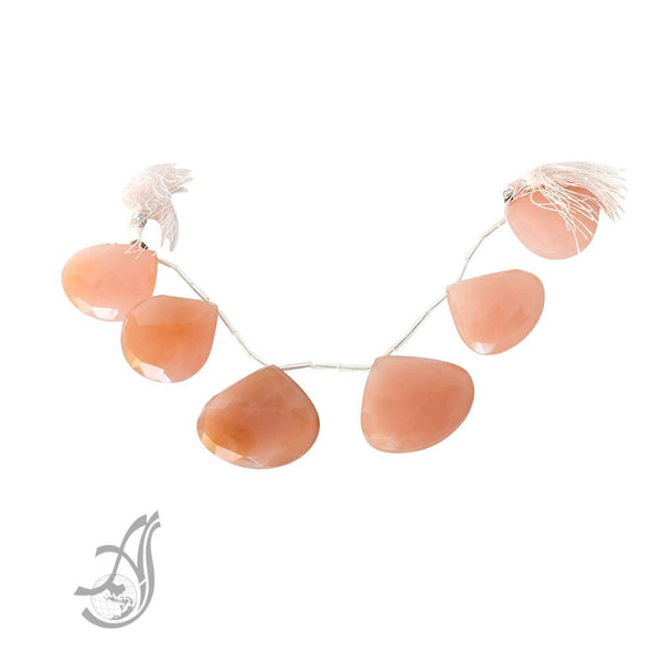34mm large chalcedony bead, 8 Inch Strand Chalcedony Beads, Pink Chalcedony Cabochon Gemstone For Pendant/Jewelry, March Birthstone Beads