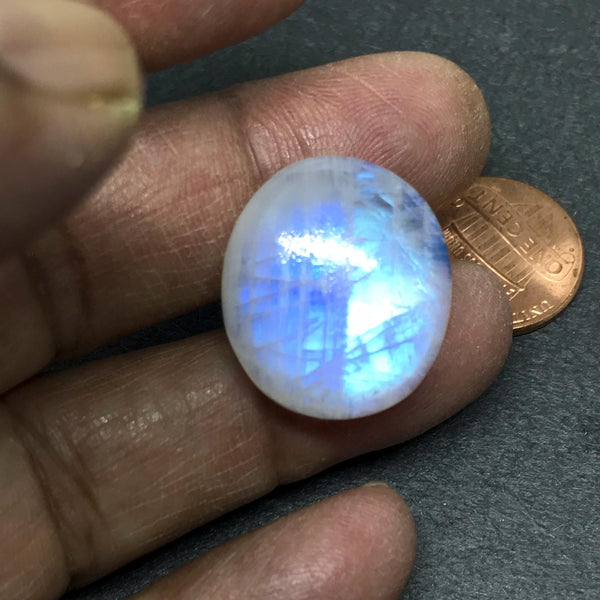 Natural Moonstone, 23x31mm oval Moonstone Cabochons Gemstone For Pendant, Rainbow Moonstone For Jewelry Making, June Birthstone