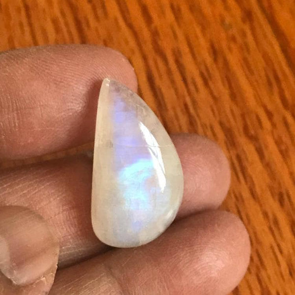 AAA best quality moonstone, 14x25mm Pear Moonstone Cabochon, Rainbow Moonstone Gemstone June Birthstone For Jewelry Making