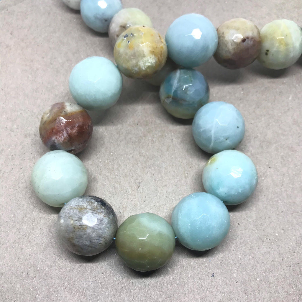 20mm Sphere & Ball Peruvian Agate Beads,16mm Natural Peruvian Agate Bead Necklace, Large Agate Bead Strand,Smooth May Birthstone For Jewlery