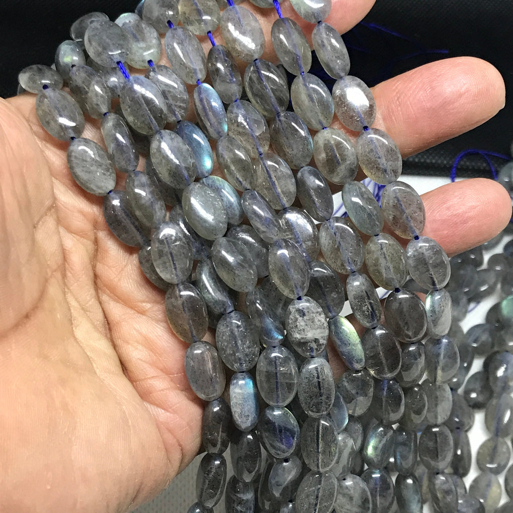 12x9mm Oval Labradorite Beads,Loose Labradorite Gemstone Bead Strand Necklace,September Birthstone Jewelry For Woman,Loose Bead Strand #1439