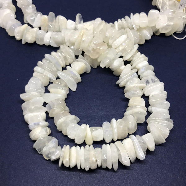 Natural Moonstone Beads, 8x11mm tumble White Moonstone For Jewelry Making, Loose Smooth Moonstone Bead Strand,June birthstone Jewelry (1052)