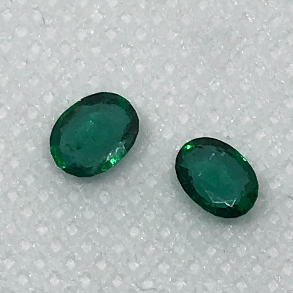 6x4mm Green Emerald For Ring, AAA Natural Emerald Gemstone, 6x5mm oval cut Emerald Stone, May Birthstone For Jewelry Making ( #-G-00055 )