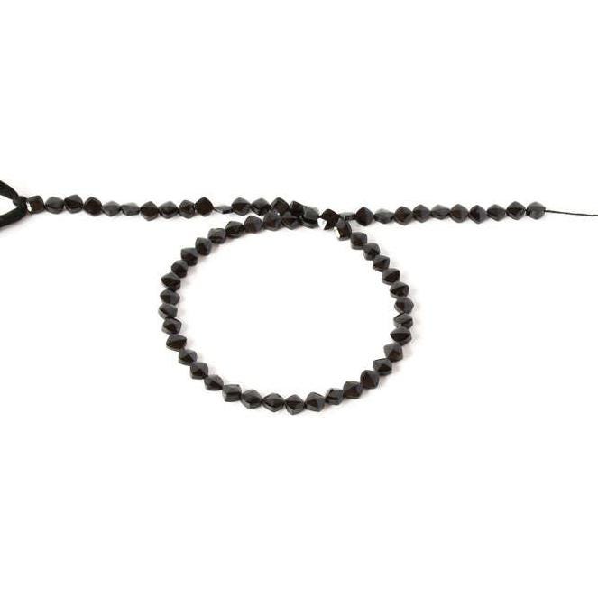100% Natural Black Spinel beads, 6x6mm Fancy Kite Shape Black Spinel Bead Strand Necklace, Faceted Black Spinel Gemstone For Jewelry Making