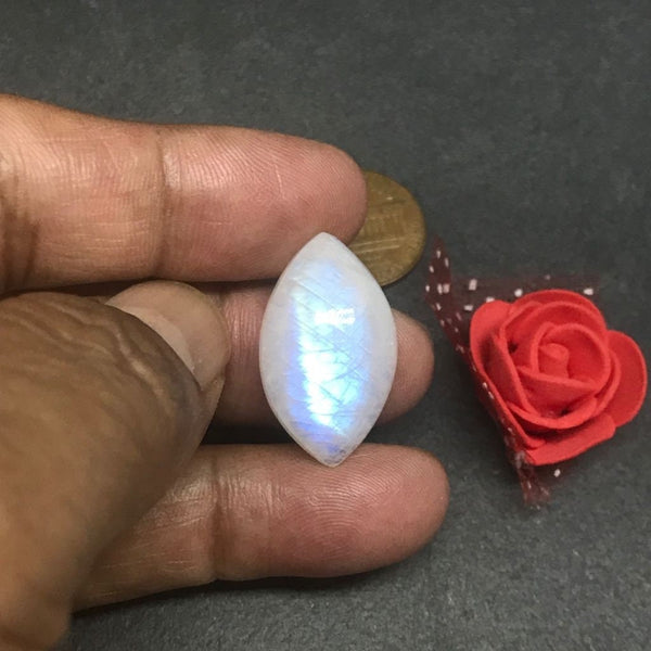 Rainbow moonstone Marquise Cabochons AAA Extra ordinary quality, best Sheen or Rainbow, ( #CB 303 )