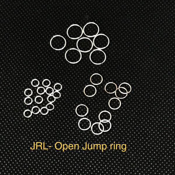 925 Sterling Silver open Jumps Rings, 4 to 8 mm, 22 Guage, connector For Jewelry Making, # JRL