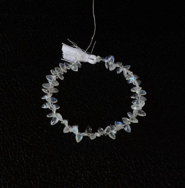 9x5mm AAA Natural Moonstone Bead, Marquise cut Moonstone Gemstone For Jewelry, Loose faceted Moonstone Bead Strand,