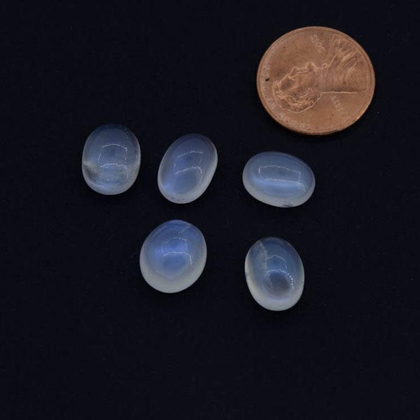 AAA Best Quality Natural Moonstone, 9x6mm to 10x12mm oval Rainbow Moonstone Cabochon For Jewelry Making Loose Moonstone Gemstone For Pendant
