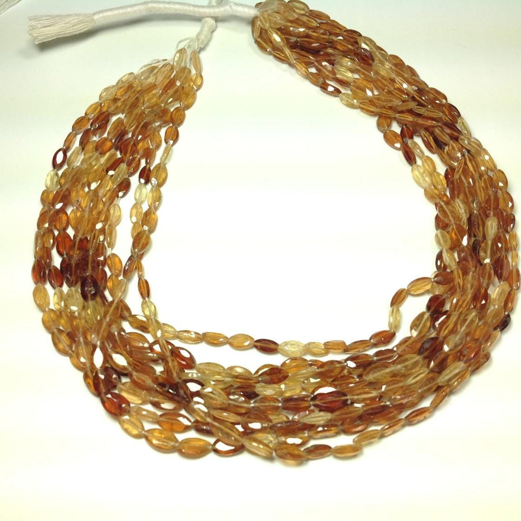 Natural Hessonite Garnet Bead, 4.5x9mm Marquise cut Garnet Gemstone Bead For Jewelry making, 14" Strand Garnet January Birthstone Jewelry