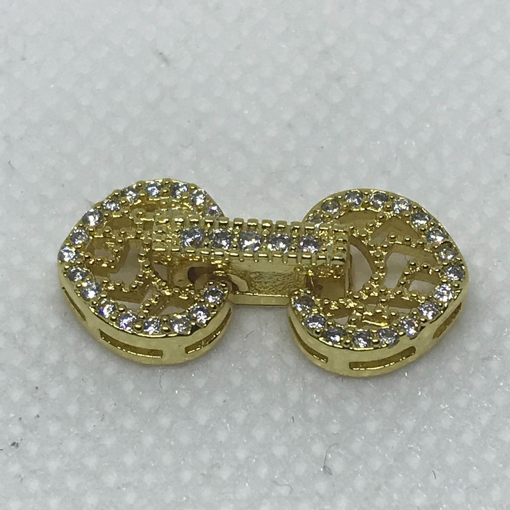 Beautiful Micro Pave Setting Filigree Clasp, Wonderful PIece of Jewelry, Cubic Zirconia Clasp For Three Strand Necklace (AYS-Micro Pave-1 )