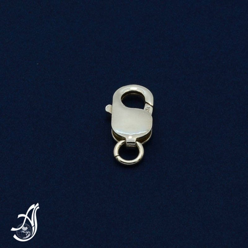 Silver Lobster Clasp, 925 Sterling Silver Finding Jewelry, Clasp For Keychain, Gift For Father  (Package of 1 pc )