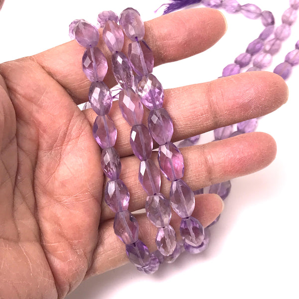 Fancy cut Amethyst Beads, 100% Natural Purple Amethyst Bead Necklace, February Birthstone Bead For Jewelry making, 15 Inch strand