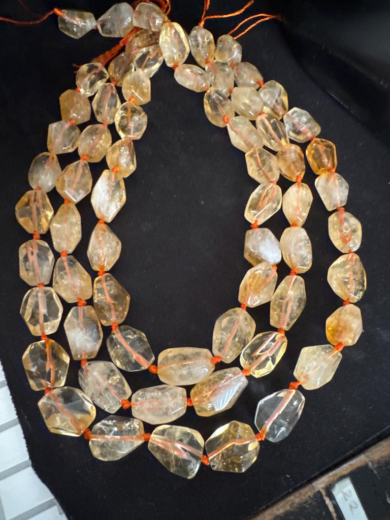 100% Natual Citrine Bead, 12x15mm Plain Tumble Yellow Citrine Gemstone Beads, 15 Inch Smooth Bead Strand For Necklace, November Birthstone