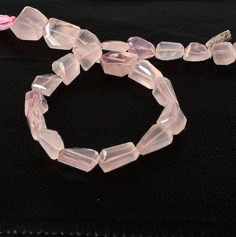 AAA Natural Rose Quartz Bead, 10 - 18mm Genuine Rose Quartz Beads For Jewelry Making, January Birthstone Tumble Bead Bracelet,15 inch Strand