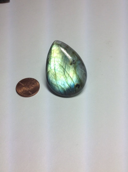 Labrodotite  pear shape cab. Cts.90.65 AAA quality 31.58x43.87x9.5 mm 100% Natural,For Creative Jewelry