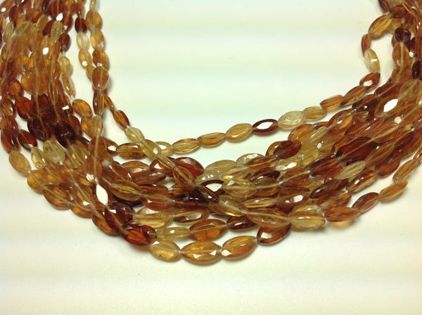Hesonite facted Marquise shape,Shaded, 4.5x9mm, 14 inch Streight drill inch 100% natural, earth mined