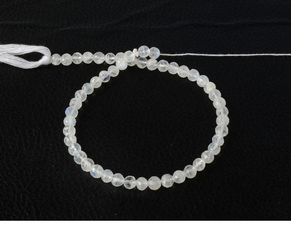 Rainbowmoonstone Round Faceted 5mm AAA top quality