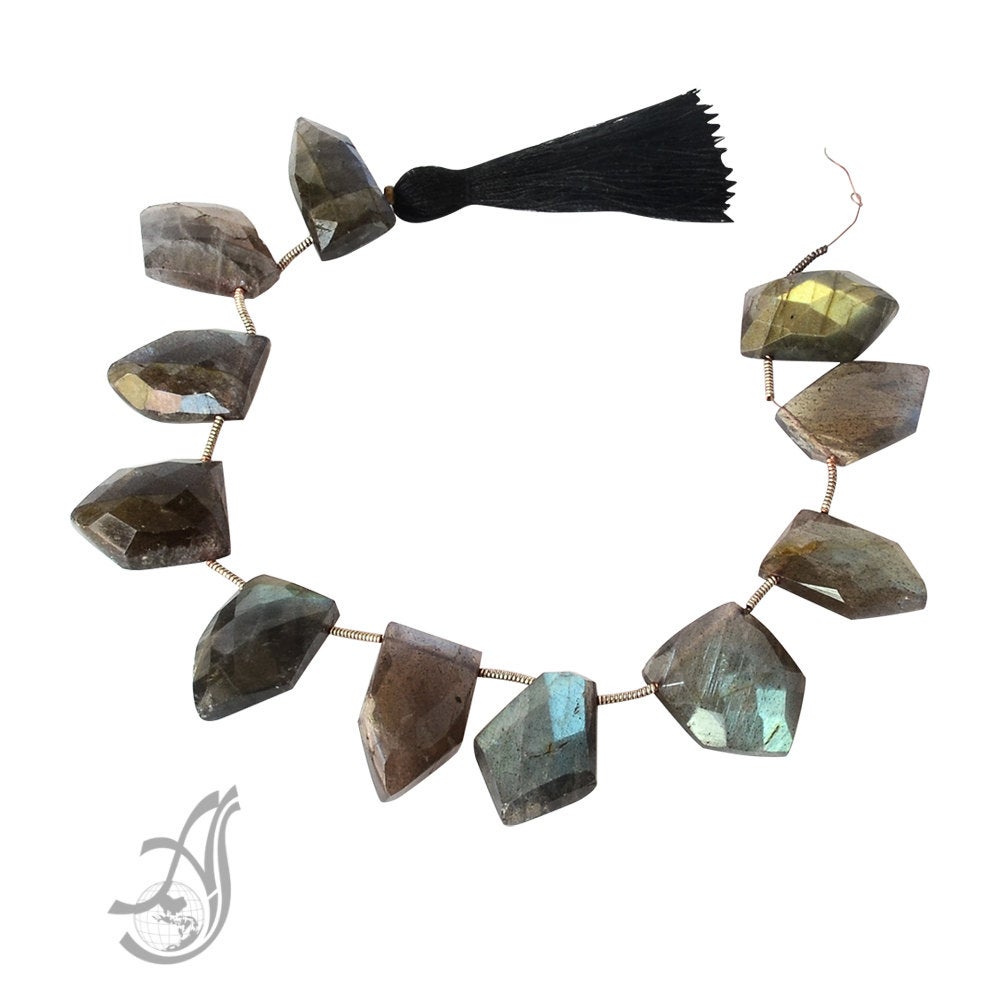 Labradorite Tie Fancy Factted 14x21 mm Exceptional