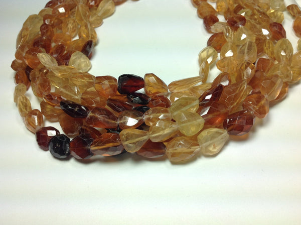 Hesonite facted  Nuggets( Preform)shape,Shaded  9x12 mm streight drill 14 inch 100% natural, earth mined