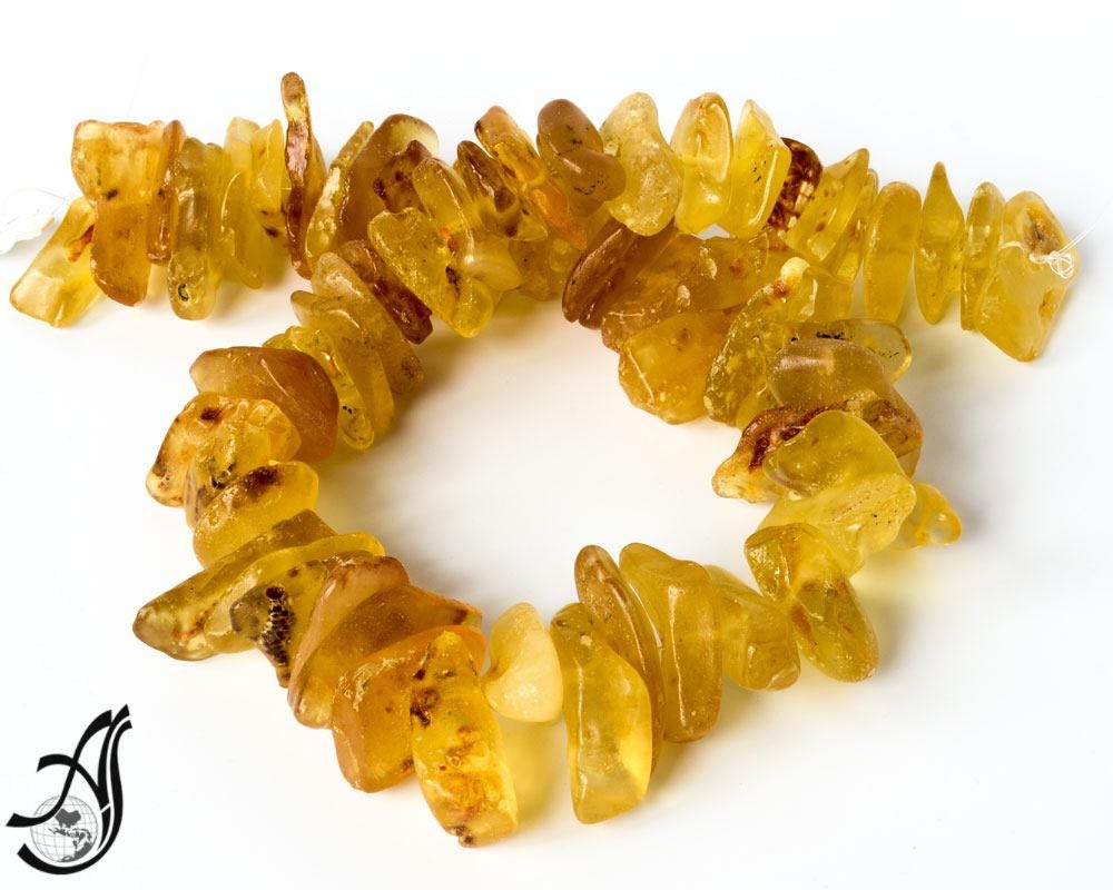 Natural baltic Raw Amber ,Nuggets ,Healing energy, Crystal stone, 17x33 mm appx  16 inch 100% Natural