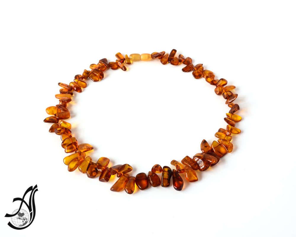 Natural Baltic  Amber Necklace 16 inch Ready to Wear,Amber Clasp appx. Healing Energy,  16 inch 100% Natural (#343)