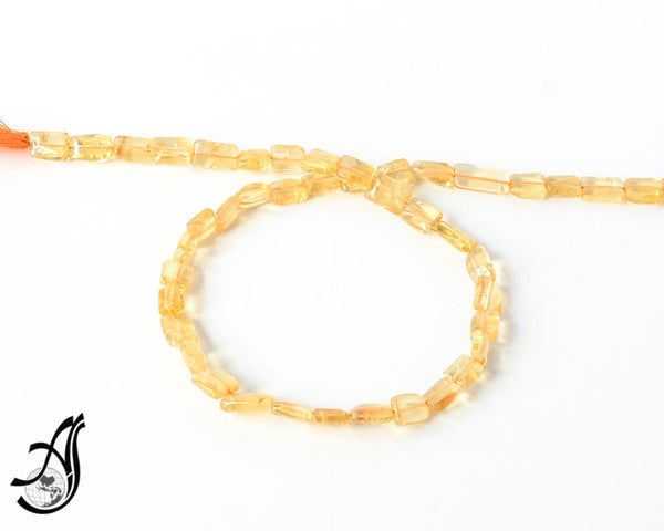 Citrine Briolett Faceted Streight Drill 6x10mm, 14 inch full strand,Yellow