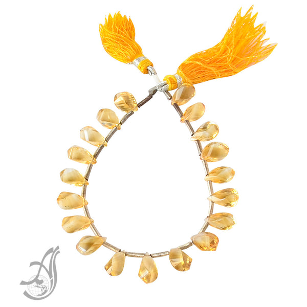 Citrine Twist Fancy Faceted 6x10 to 5x11 mm AAA Quality,side drill 8 inchl strand,Yellow,100% Natural, perfect Lay out,Unusal,Most creative