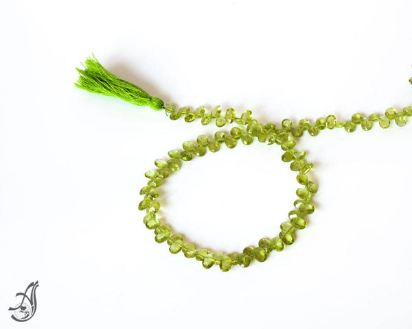 Peridot oval 8x6 Faceted  Very Unuaual, Green. Side drill 14 Inch strand ,Green, Gemstone Bead 100% Natural,Basically Drilled Gems.