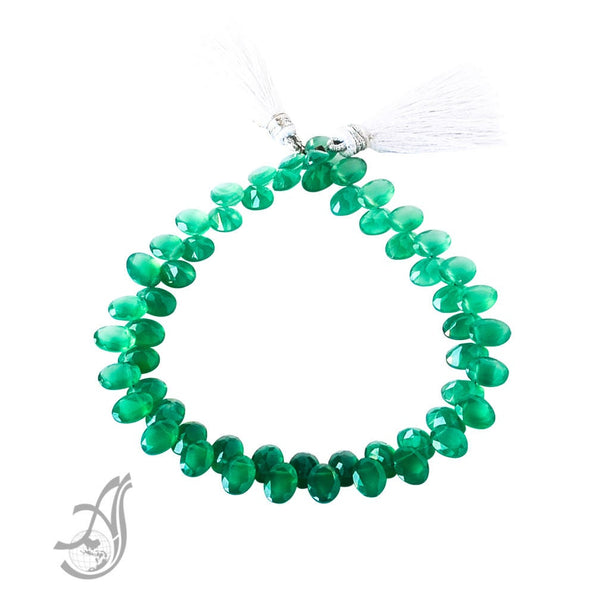 Green Onyx Oval Faceted side Drill Exceptional 8x6 mm,Like Emerald Color , Green, calibrated  AAA Quality 15 inch full strand. Very creative