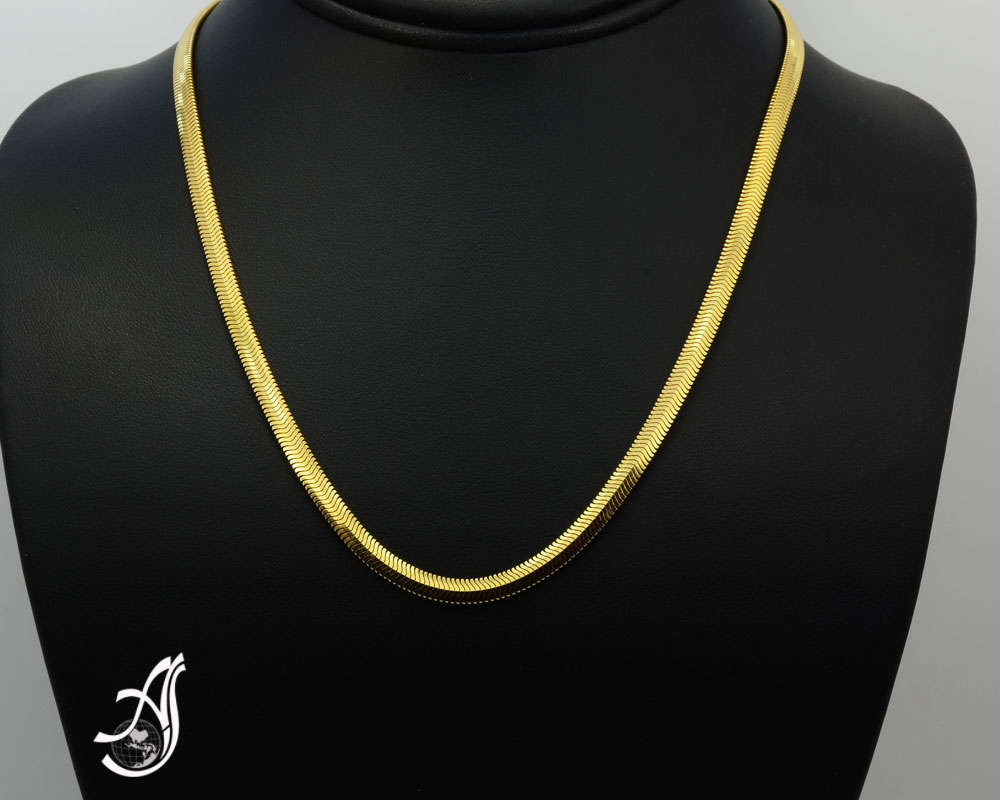 Gold Omega Chain, 925 Sterling Silver Chain, Omega Chain Necklace, Choker Necklace For Women, Gift For Men, Flat Chain, Chains For Her