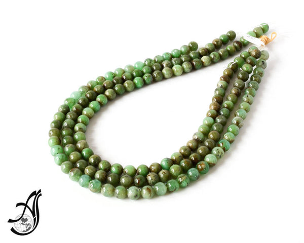 Chrysoprase Round Plain 8mm Exceptional,16 strand, inch ,Beautiful , Clean,Creative of Excellent design.100% Natural ,Earth mined