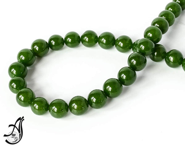 Taiwan Jade Round Plain 14 mm ,Green, very creative,one of a kind.Nafrite (V)