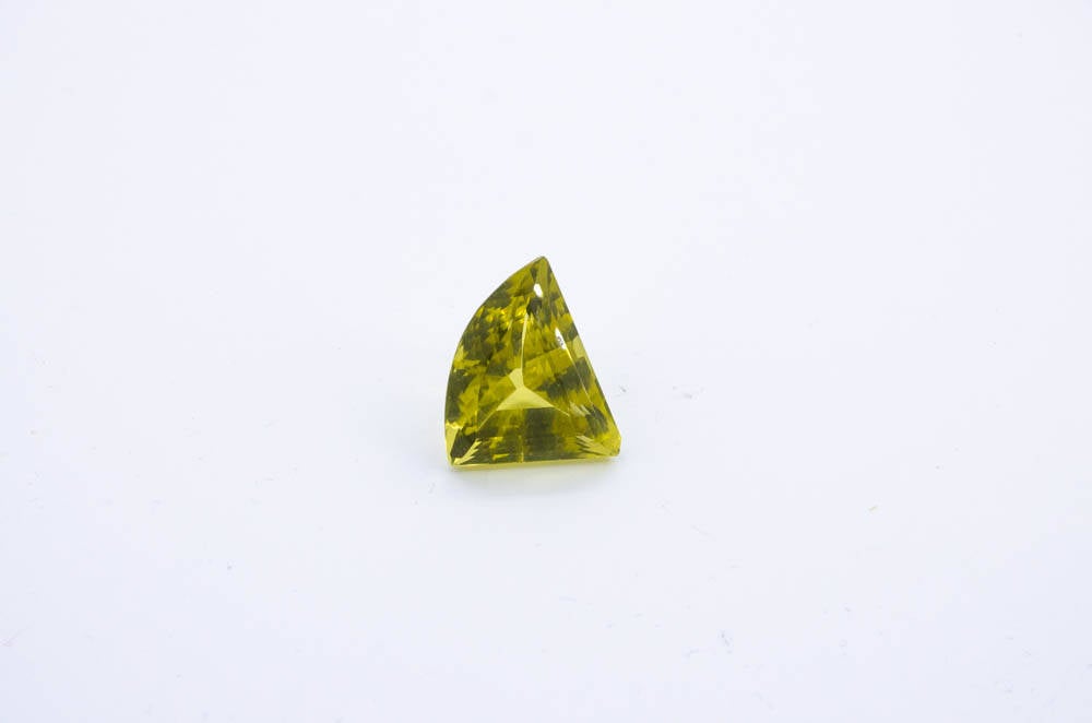 Lemon Citrine Faceted Tringle ,Gemstone,AAA Best Quality,Cts. 50.85 Pcs 1,Crystal clean full Luster, Lemon color