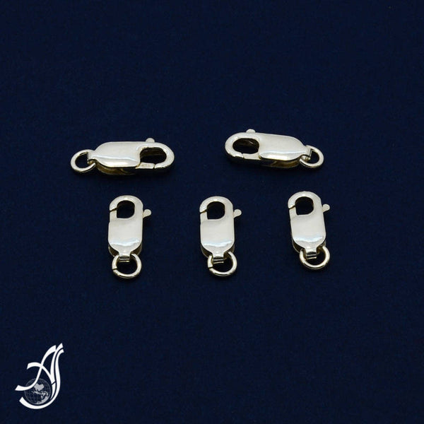Sterling Silver 13.6 mm Lobster Clasp (Package of 10 pcs )