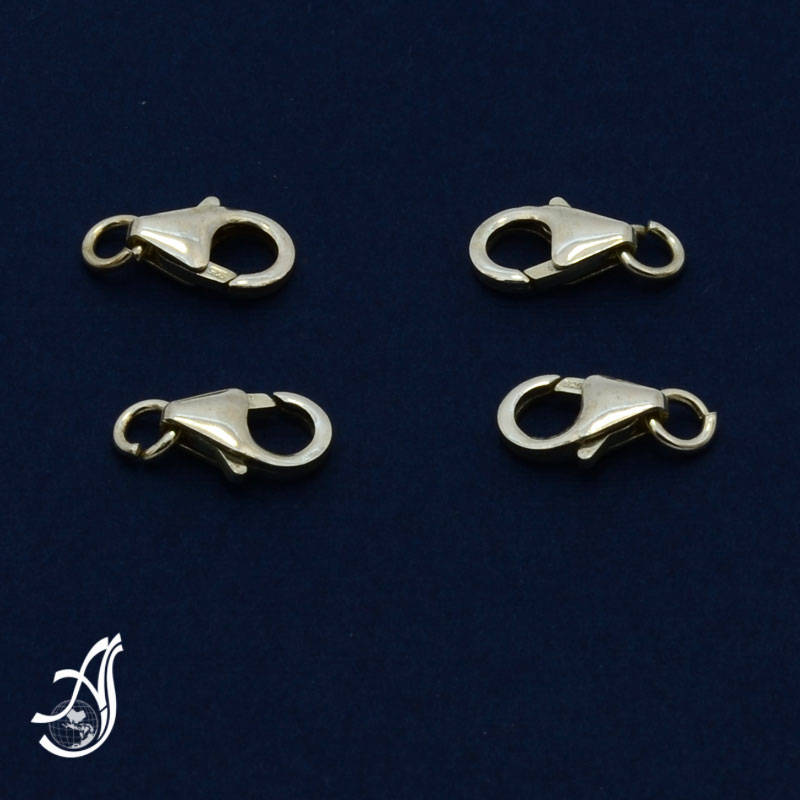 Sterling Silver 14.5 mm Pear Shape Lobster Clasp (Package of 5 pcs )  AYS-PC-4