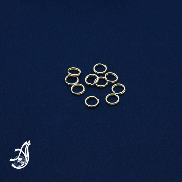 925 Sterling silver Jump Ring 7 mm   (package of 10 pcs )AYS-SPR-6