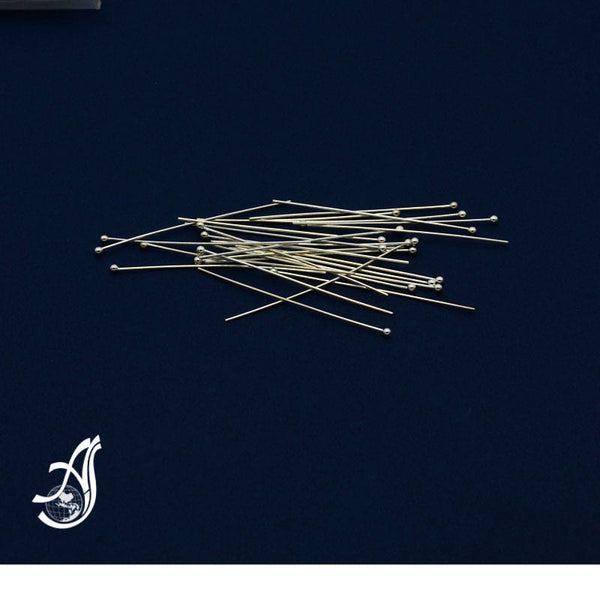 925 sterling silver Head pin 1.5 inch with Round Ball on top (Pack of 24 Pcs )AYS-HPB-2