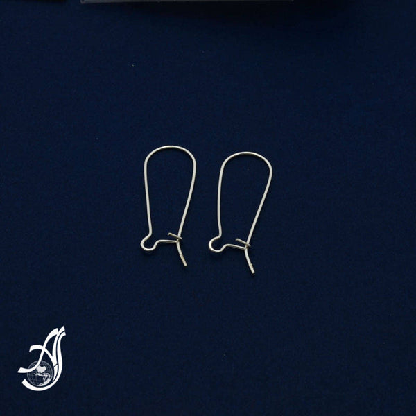 925 sterling silver Ear wire  34 mm kidney with open loop ( Pack of 10 Pcs )AYS-EW12