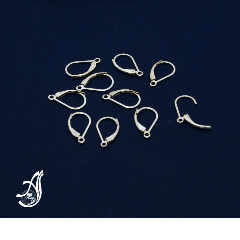 Sterling Silver Lever Back Earing , PAIR with open Loop (Package of 2 Pcs ) AYS-LBO