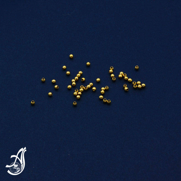 Gold filled Round beads 2 mm( package of 50 pcs )AYS-IBGF-2
