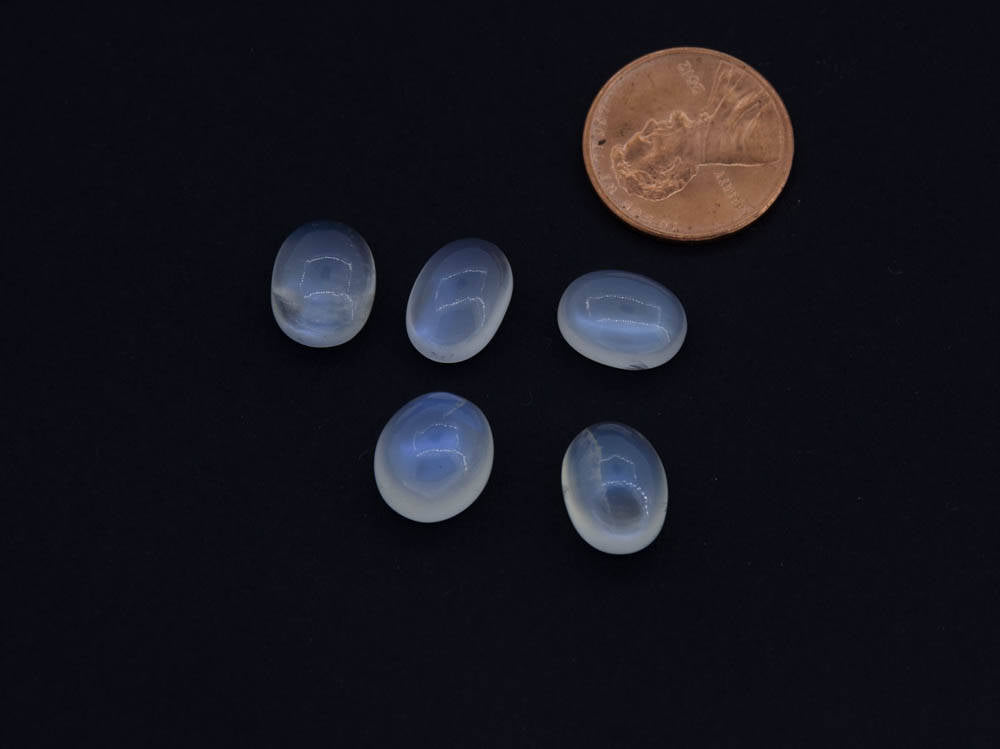 Rainbowmoonstone Oval Cabochons Package of 5 pcs, AAA Top quality, best Sheen or Rainblw,9x6 to 10x12 mm