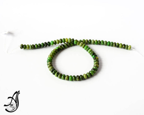 Jade Canada 8mm Plain Rondales ,Green, very creative,one of a kind. (E )