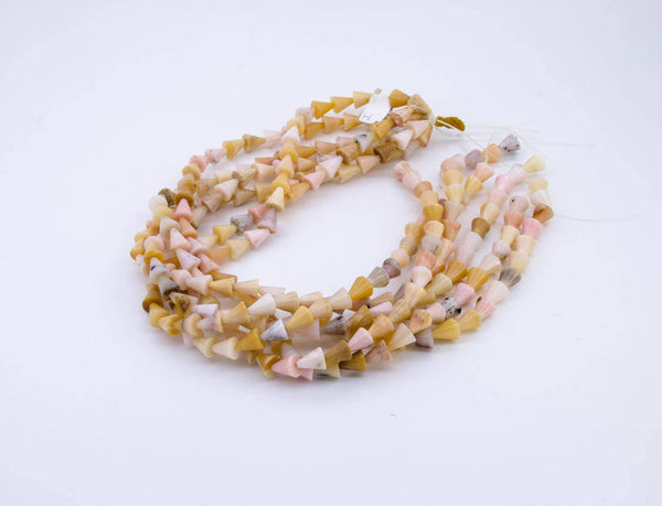 Pink Peruvian Opal 9x10 mm Corn shape , Exceptional