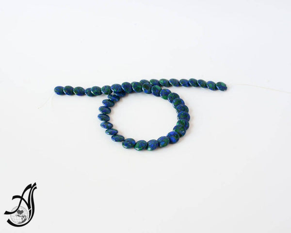 Natural Azurite Beads, 12MM Round Smooth Azurite Beads, Blue Gemstone, Green Gemstone For Jewelry
