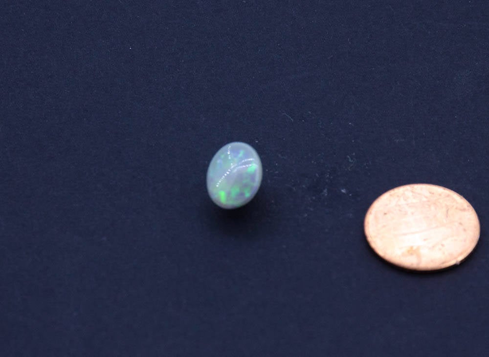Natural  Australian Green Opal, 9x12  MM appx. Bautiful Fire, AAA quality, One Piece. Perfectly cut, Less weight Good spread