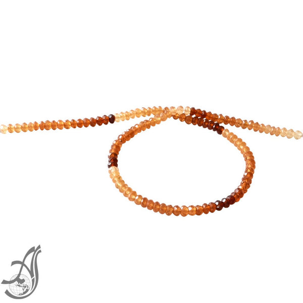 Hessonite Garne RoundaleFaceted 5mm shaded 14 inches, Perfect cut,Shaded light to dark color, very creative