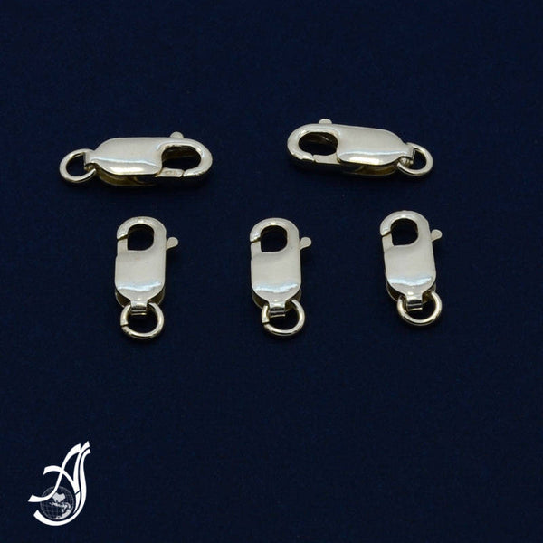 Sterling Silver 16.1 mm Lobster Clasp (Package of 5 pcs )