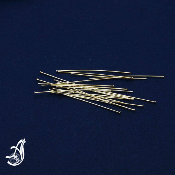 Ball Head Pins, 925 Sterling Silver, 1.5 Inch Head Pins, Ball Pin, Head Pins For Jewelry, Pack of 24 Pcs  (AYS-HPI-3)