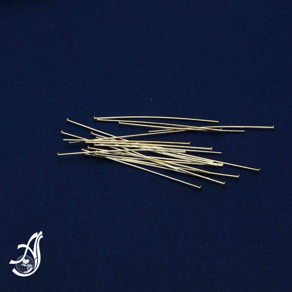 925 sterling silver Head pin 1.5 inch Flat Head (Pack of 24 Pcs )AYS-HPI-3